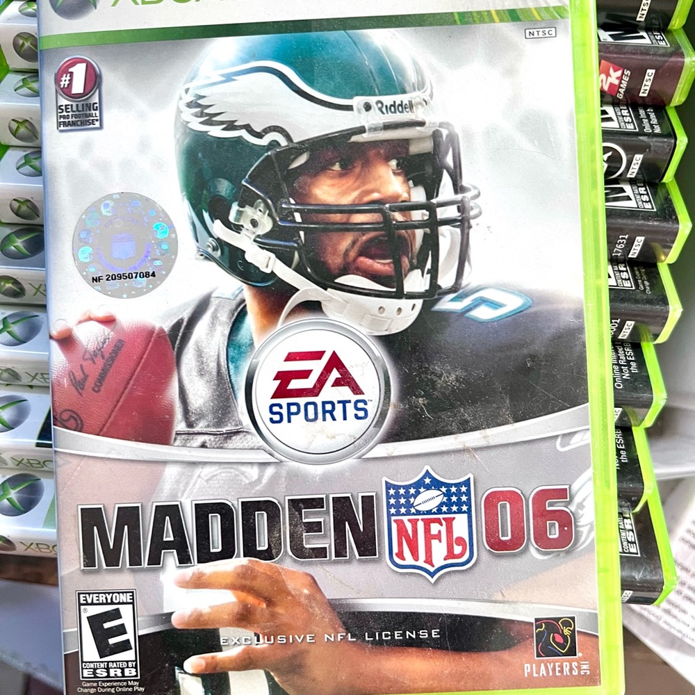 Xbox 
Madden NFL 06 Game plus NCAA Football 2005 EUC